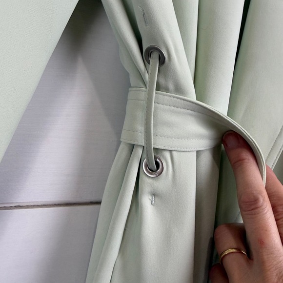 Babaton Aritzia KAHLO AQUA ESSENCE Jacket WOMEN XXS DRAPEY TIE ROBE BLAZER - Picture 7 of 11